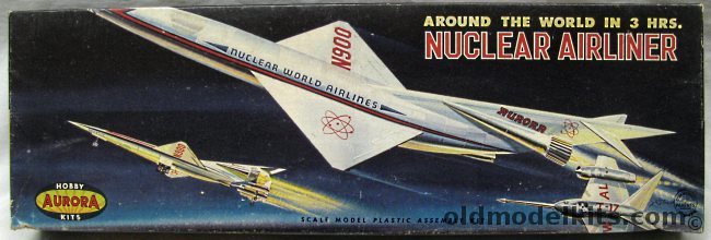 Aurora 1/200 Impetus Nuclear Airliner - 'Around the World in 3 Hours', 129-98 plastic model kit